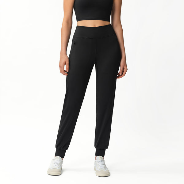 Black jogger pants women online